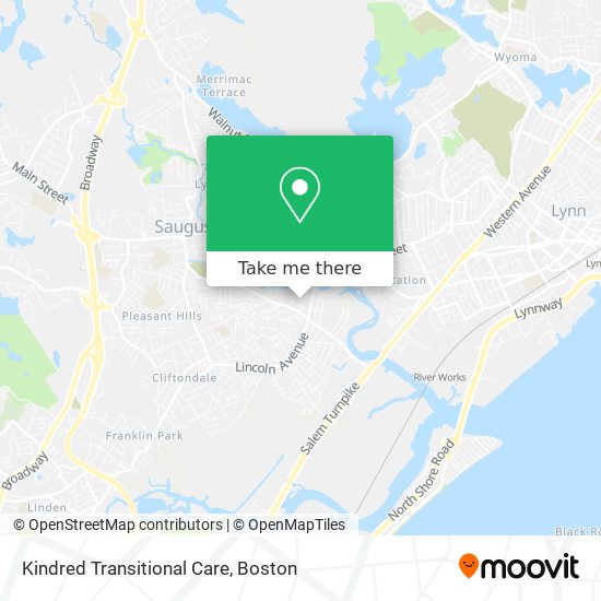 Kindred Transitional Care map