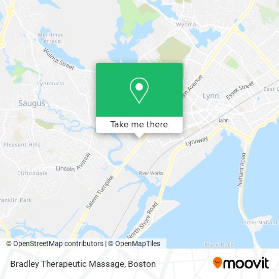 Bradley Therapeutic Massage map