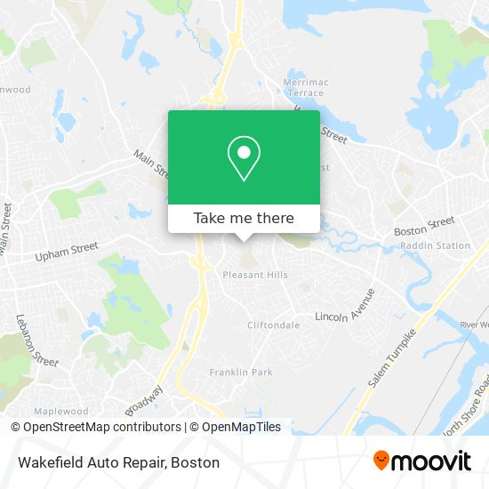 Wakefield Auto Repair map