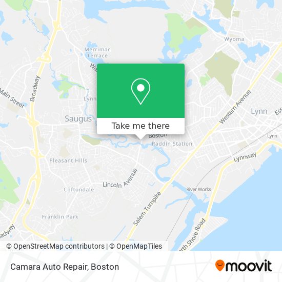 Camara Auto Repair map