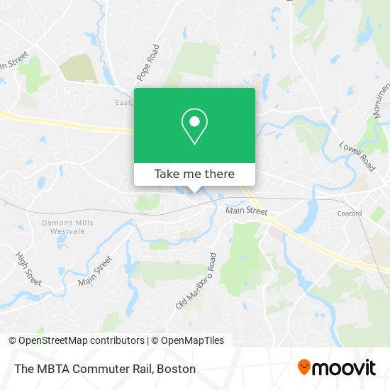 The MBTA Commuter Rail map