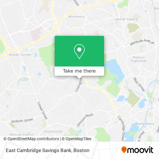 Mapa de East Cambridge Savings Bank