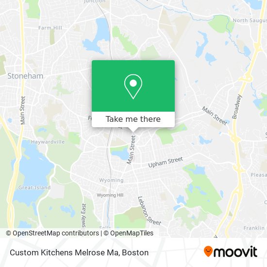 Mapa de Custom Kitchens Melrose Ma