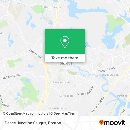 Dance Junction Saugus map