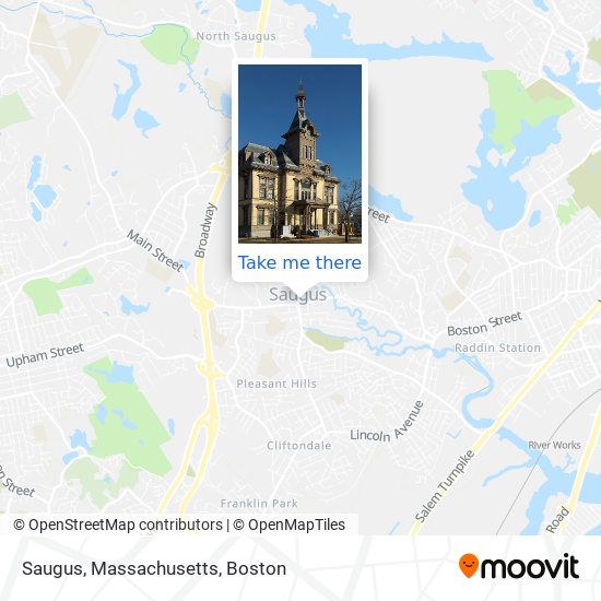 Mapa de Saugus, Massachusetts