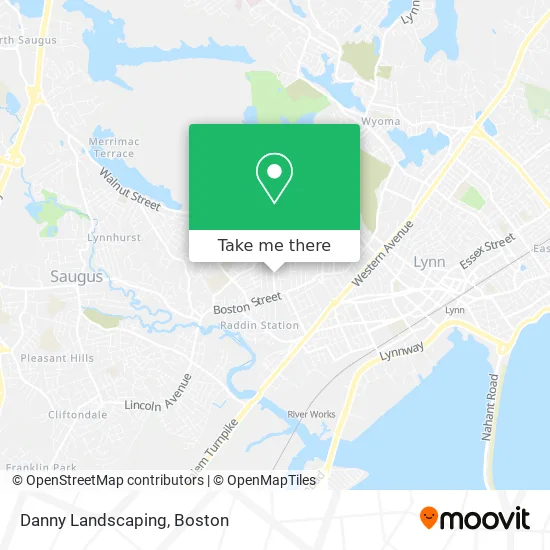 Danny Landscaping map
