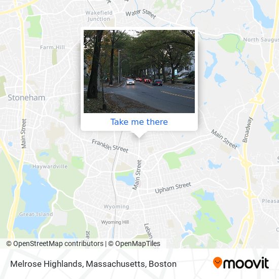 Mapa de Melrose Highlands, Massachusetts