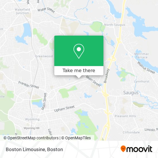 Mapa de Boston Limousine