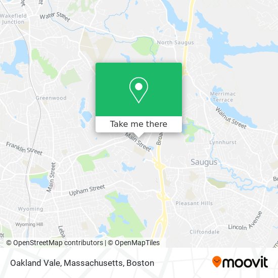 Mapa de Oakland Vale, Massachusetts