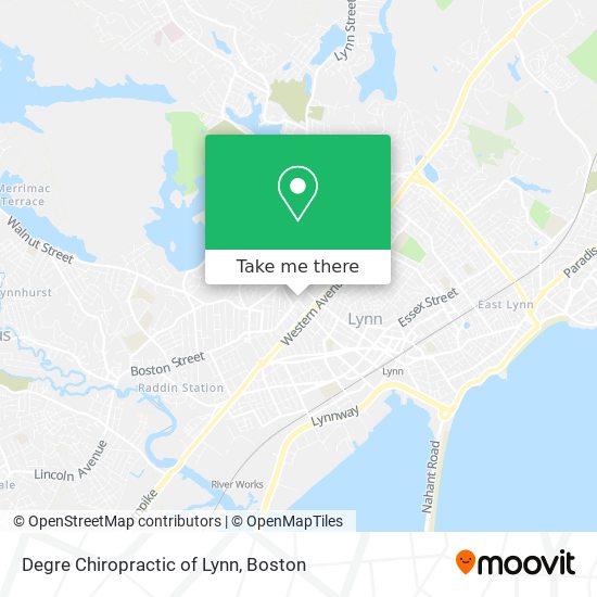 Mapa de Degre Chiropractic of Lynn