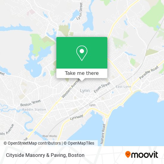 Cityside Masonry & Paving map