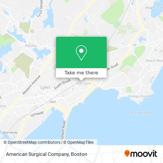 American Surgical Company map