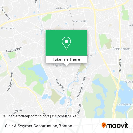 Clair & Swymer Construction map