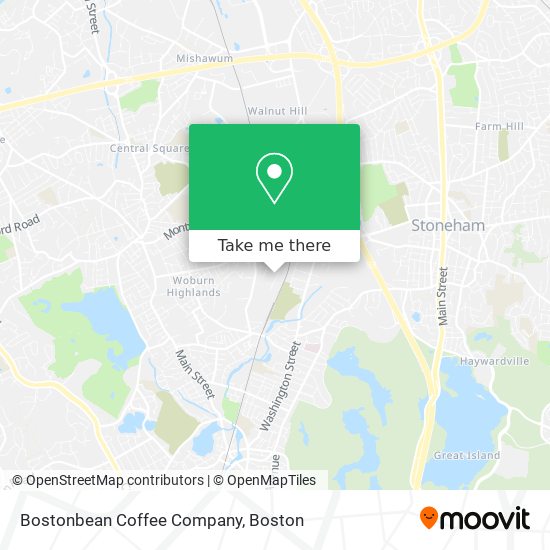 Mapa de Bostonbean Coffee Company