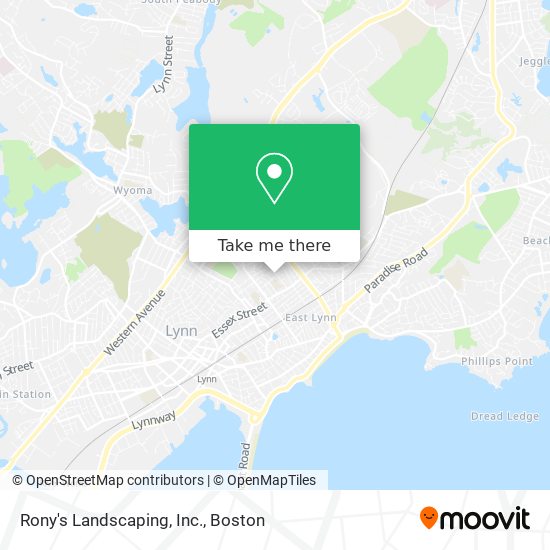 Mapa de Rony's Landscaping, Inc.