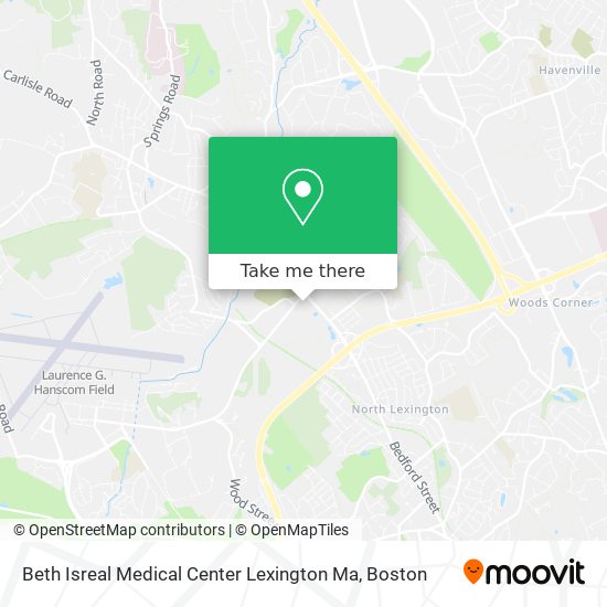 Beth Isreal Medical Center Lexington Ma map