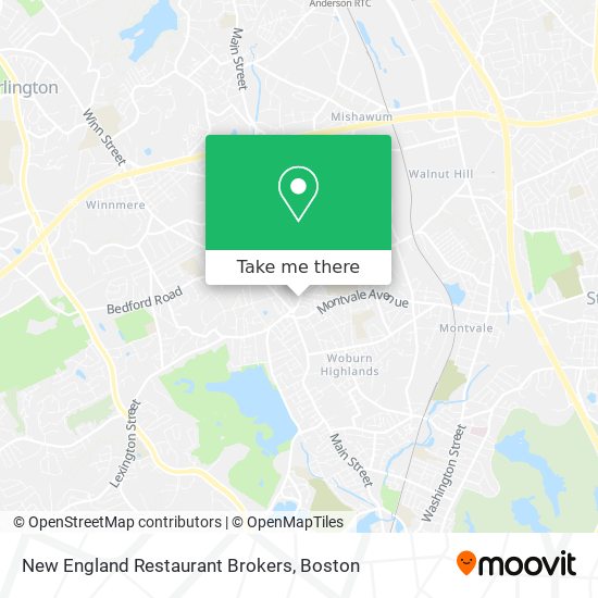 New England Restaurant Brokers map