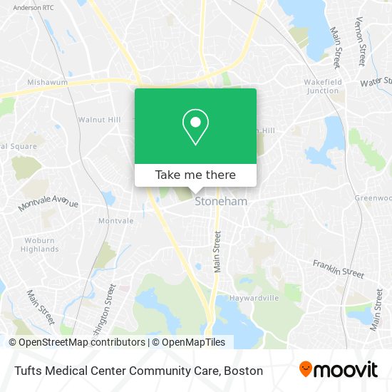 Mapa de Tufts Medical Center Community Care