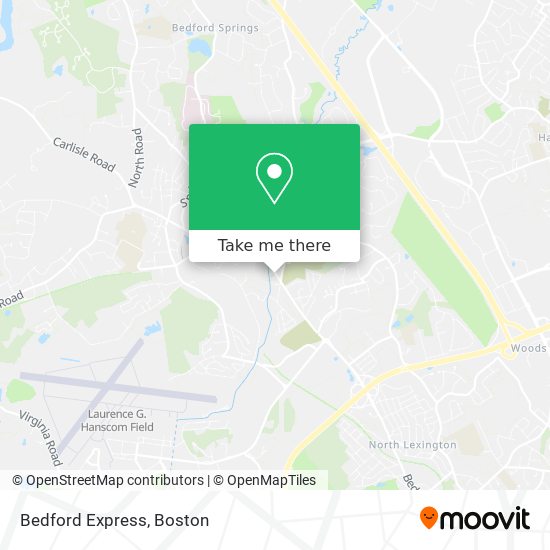 Bedford Express map