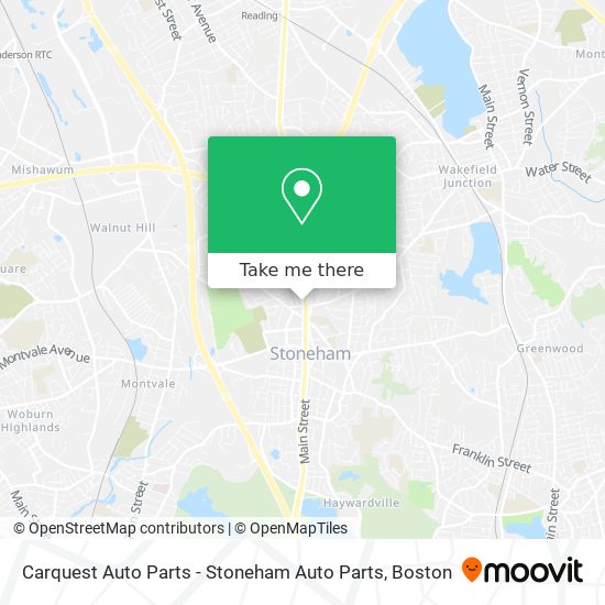 Mapa de Carquest Auto Parts - Stoneham Auto Parts