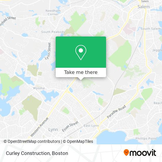 Curley Construction map