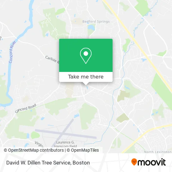 David W. Dillen Tree Service map