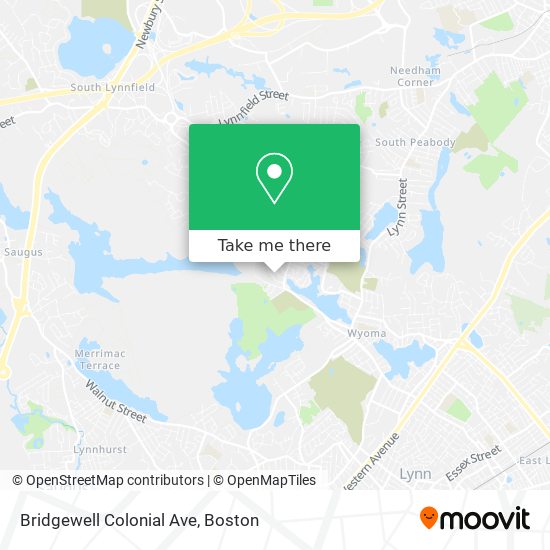 Mapa de Bridgewell Colonial Ave
