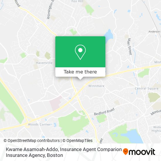 Mapa de Kwame Asamoah-Addo, Insurance Agent Comparion Insurance Agency