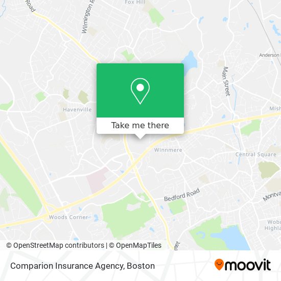 Mapa de Comparion Insurance Agency