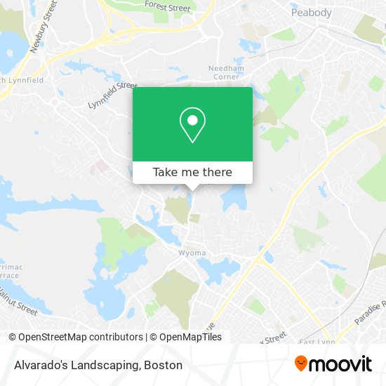 Alvarado's Landscaping map