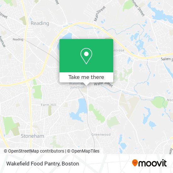 Wakefield Food Pantry map