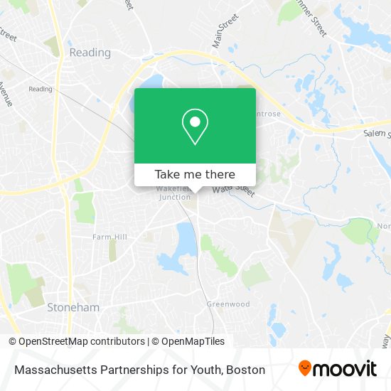 Massachusetts Partnerships for Youth map