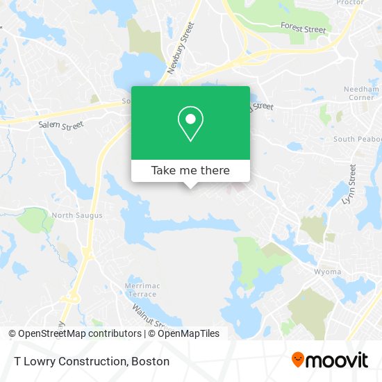 T Lowry Construction map