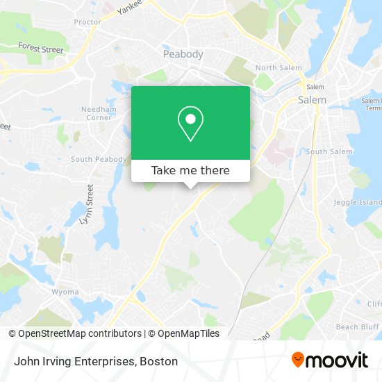 John Irving Enterprises map