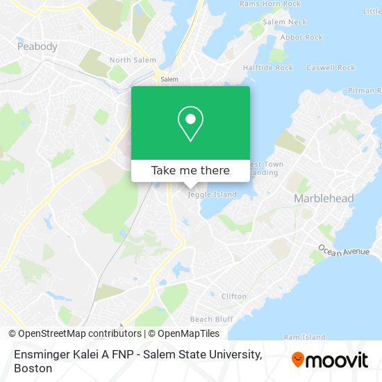 Mapa de Ensminger Kalei A FNP - Salem State University