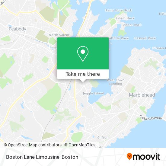 Mapa de Boston Lane Limousine