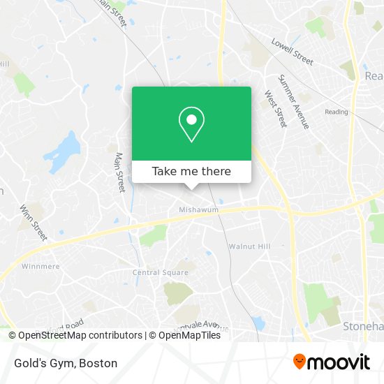 Gold's Gym map
