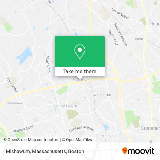 Mapa de Mishawum, Massachusetts
