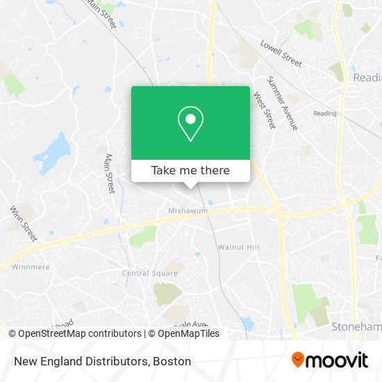 New England Distributors map
