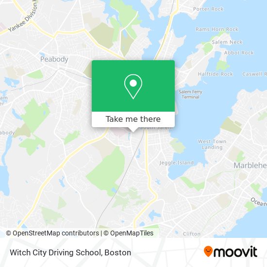 Witch City Driving School map