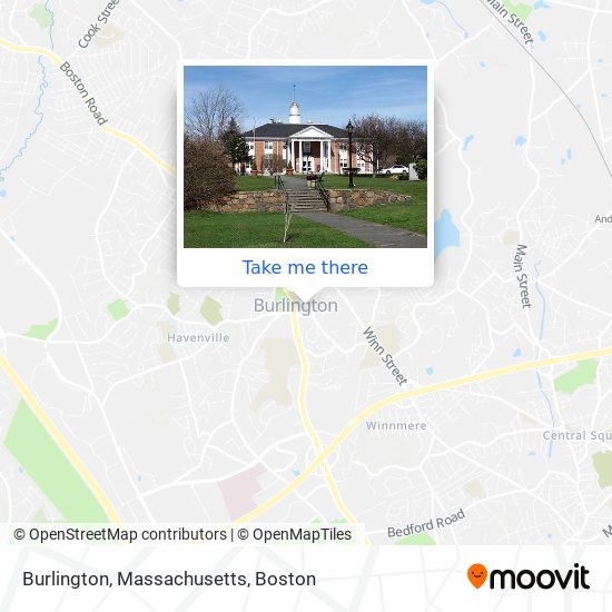 Mapa de Burlington, Massachusetts