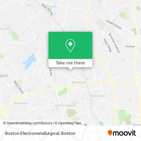 Boston Electrometallurgical map