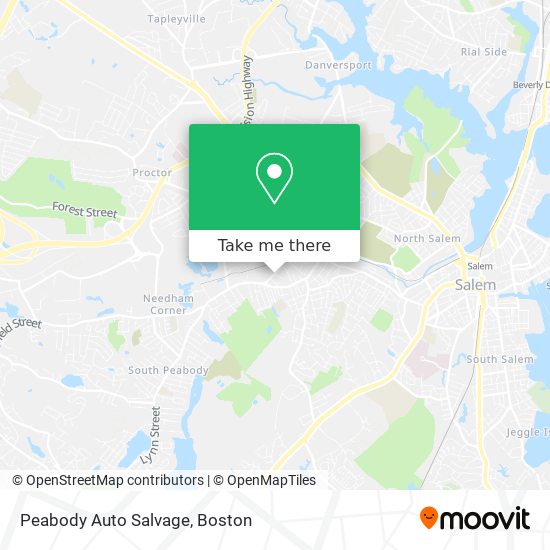 Peabody Auto Salvage map