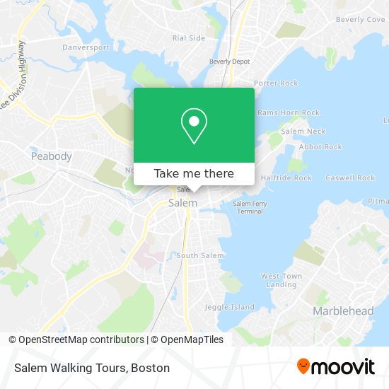 Salem Walking Tours map