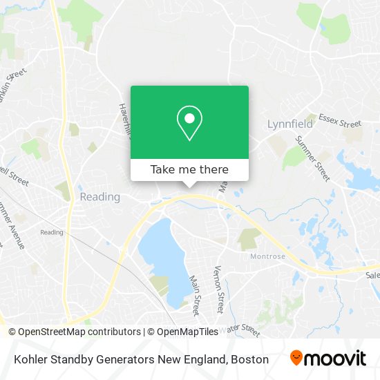 Mapa de Kohler Standby Generators New England