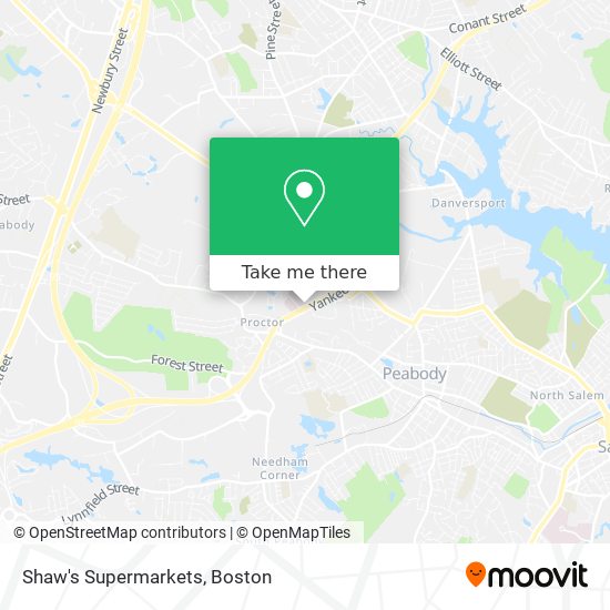 Mapa de Shaw's Supermarkets