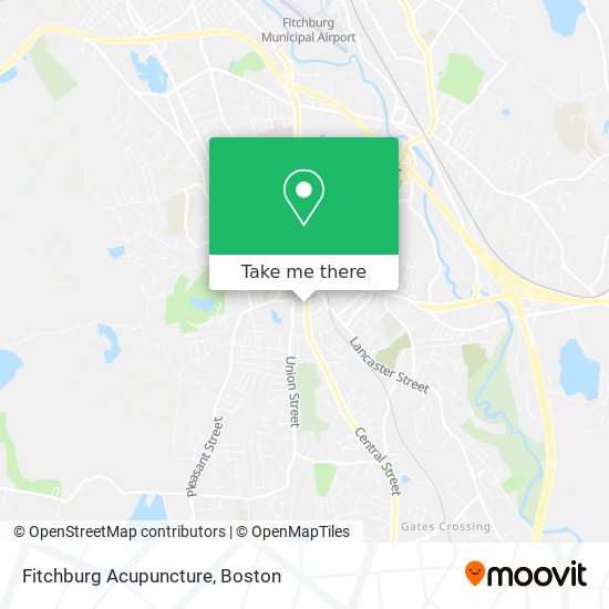 Fitchburg Acupuncture map