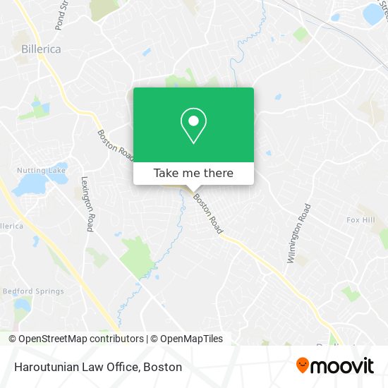Haroutunian Law Office map