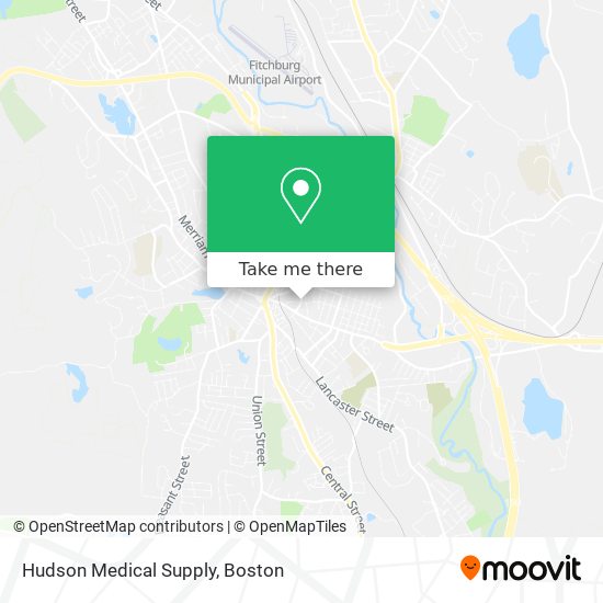 Mapa de Hudson Medical Supply