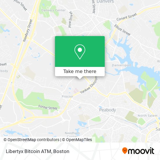 Mapa de Libertyx Bitcoin ATM